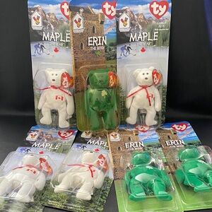 Vintage Ty Maple and Erin Bears Set